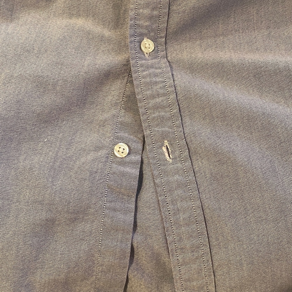 Supreme Light Blue Denim Button-Down Shirt — Red Logo — Men’s Large - Picture 9 of 12
